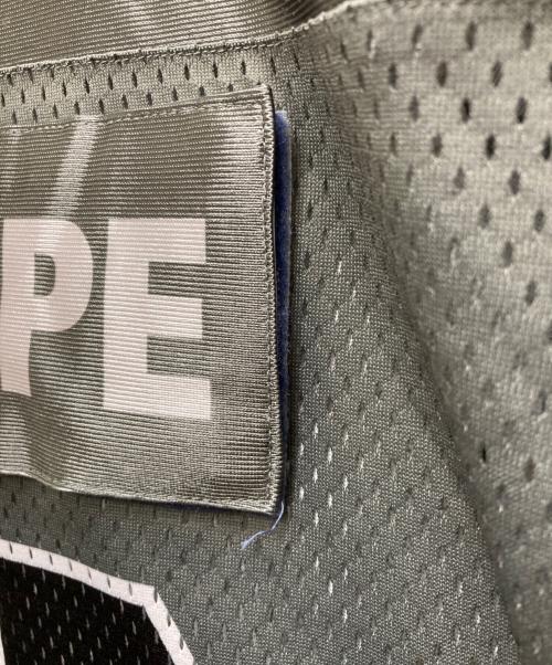 A BATHING APE（アベイシングエイプ）A BATHING APE (アベイシングエイプ) FOOTBALL JERSEY グレー サイズ:Lの古着・服飾アイテム