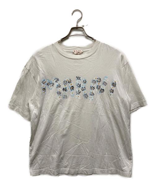 MARNI（マルニ）MARNI (マルニ) DAISY LOGO PRINT T-SHIRT ホワイト サイズ:40の古着・服飾アイテム