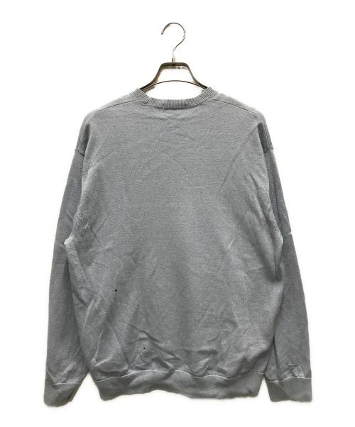 SUPREME（シュプリーム）Supreme (シュプリーム) メタリックセーター ブルー サイズ:Mの古着・服飾アイテム