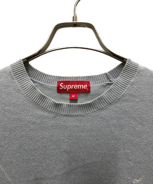SUPREME（シュプリーム）Supreme (シュプリーム) メタリックセーター ブルー サイズ:Mの古着・服飾アイテム