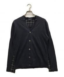 COMME des GARCONS HOMME（コムデギャルソン オム）の古着「切替カーディガン」｜ネイビー