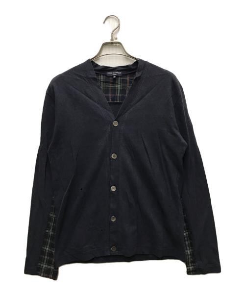 COMME des GARCONS HOMME（コムデギャルソン オム）COMME des GARCONS HOMME (コムデギャルソン オム) 切替カーディガン ネイビー サイズ:Sの古着・服飾アイテム