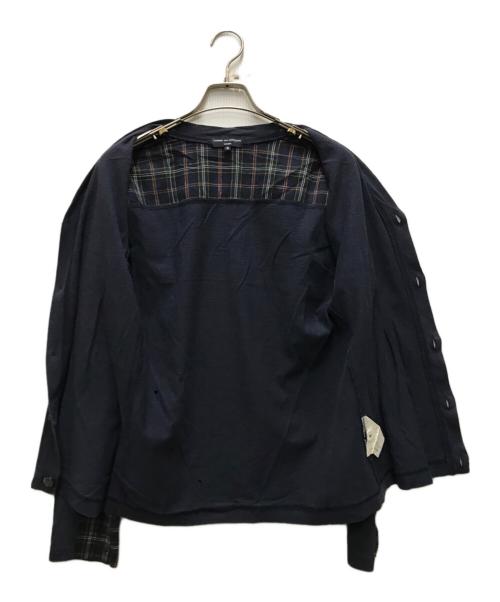 COMME des GARCONS HOMME（コムデギャルソン オム）COMME des GARCONS HOMME (コムデギャルソン オム) 切替カーディガン ネイビー サイズ:Sの古着・服飾アイテム