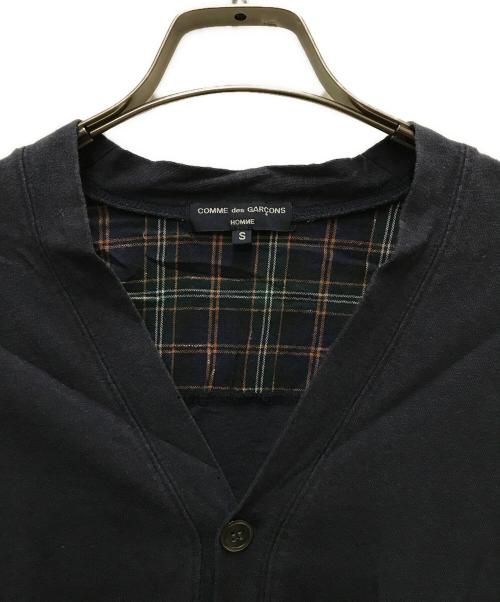 COMME des GARCONS HOMME（コムデギャルソン オム）COMME des GARCONS HOMME (コムデギャルソン オム) 切替カーディガン ネイビー サイズ:Sの古着・服飾アイテム