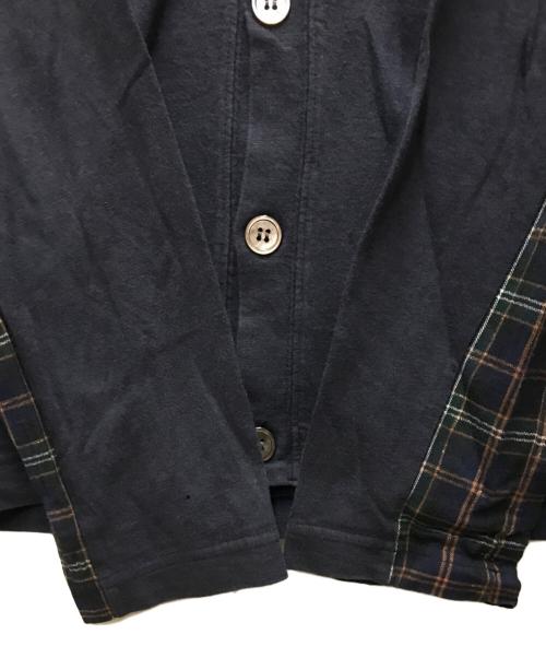 COMME des GARCONS HOMME（コムデギャルソン オム）COMME des GARCONS HOMME (コムデギャルソン オム) 切替カーディガン ネイビー サイズ:Sの古着・服飾アイテム