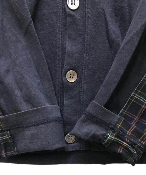 COMME des GARCONS HOMME（コムデギャルソン オム）COMME des GARCONS HOMME (コムデギャルソン オム) 切替カーディガン ネイビー サイズ:Sの古着・服飾アイテム