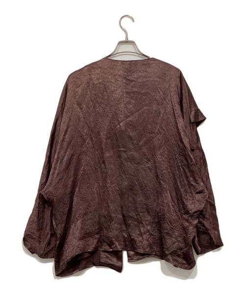 TODAYFUL（トゥデイフル）TODAYFUL (トゥデイフル) ヴィンテージサテンフリルシャツ / Vintagesatin Frill Shirts パープル サイズ:freeの古着・服飾アイテム