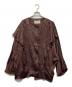 TODAYFUL（トゥデイフル）の古着「ヴィンテージサテンフリルシャツ / Vintagesatin Frill Shirts」｜パープル