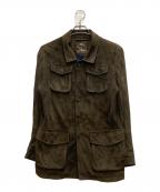 ENRICO MANDELLI×Sharonエンリコ・マンデッリ×）の古着「SUEDE SAFARI JACKET」｜カーキ