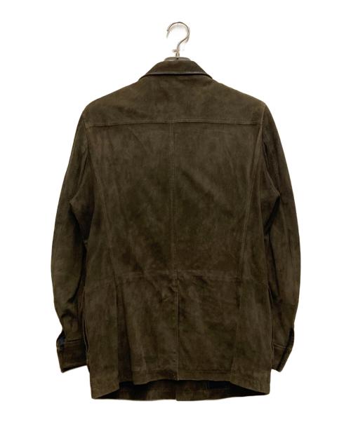 ENRICO MANDELLI（エンリコ・マンデッリ）ENRICO MANDELLI (エンリコ・マンデッリ) Sharon SUEDE SAFARI JACKET カーキ サイズ:48の古着・服飾アイテム