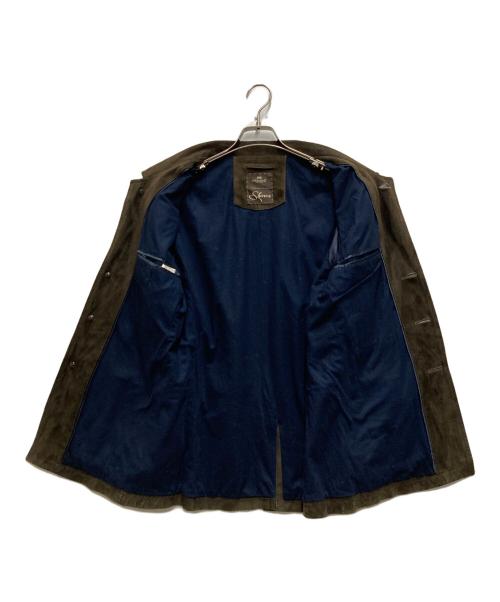 ENRICO MANDELLI（エンリコ・マンデッリ）ENRICO MANDELLI (エンリコ・マンデッリ) Sharon SUEDE SAFARI JACKET カーキ サイズ:48の古着・服飾アイテム