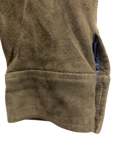 ENRICO MANDELLI（エンリコ・マンデッリ）ENRICO MANDELLI (エンリコ・マンデッリ) Sharon SUEDE SAFARI JACKET カーキ サイズ:48の古着・服飾アイテム