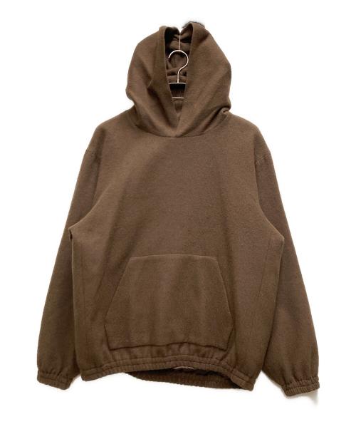 AURALEE（オーラリー）AURALEE (オーラリー) BABY CAMEL FLANNEL P/O PARKA ブラウン サイズ:3の古着・服飾アイテム