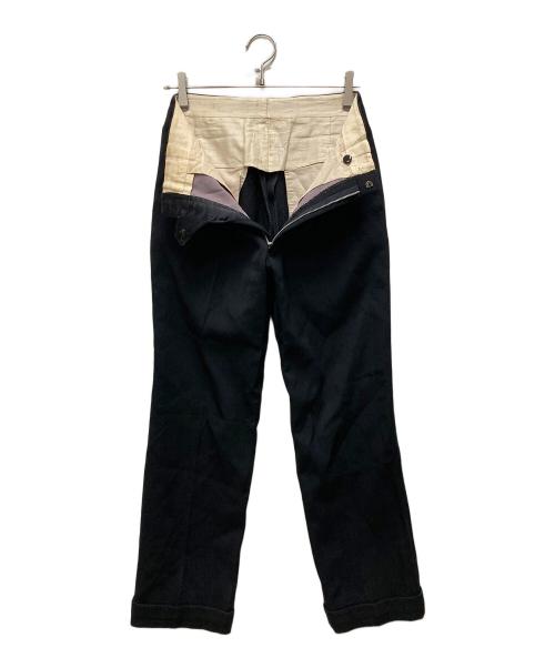 VINTAGE（ヴィンテージ）VINTAGE (ヴィンテージ) 推定50's～60's2タック ウールスラックス ブラック サイズ:W30の古着・服飾アイテム