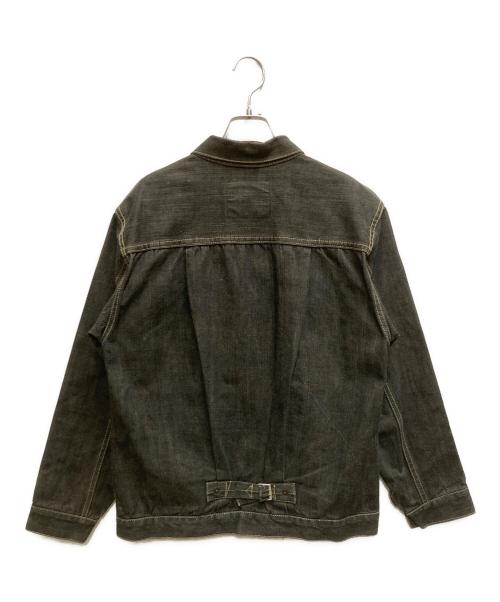 TENDERLOIN（テンダーロイン）TENDERLOIN (テンダーロイン) 1st型 シンチバック デニムジャケット グレー サイズ:Ⅿの古着・服飾アイテム