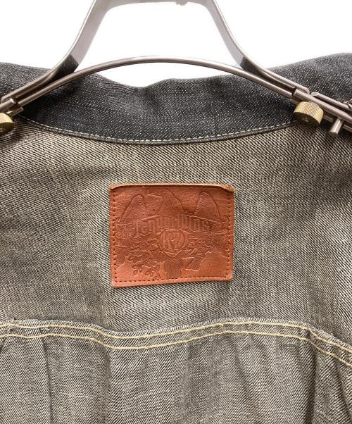 TENDERLOIN（テンダーロイン）TENDERLOIN (テンダーロイン) 1st型 シンチバック デニムジャケット グレー サイズ:Ⅿの古着・服飾アイテム