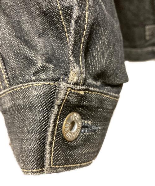 TENDERLOIN（テンダーロイン）TENDERLOIN (テンダーロイン) 1st型 シンチバック デニムジャケット グレー サイズ:Ⅿの古着・服飾アイテム