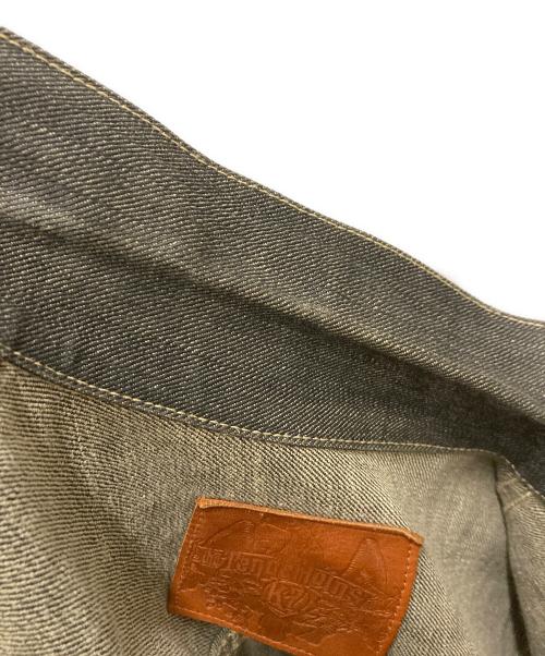 TENDERLOIN（テンダーロイン）TENDERLOIN (テンダーロイン) 1st型 シンチバック デニムジャケット グレー サイズ:Ⅿの古着・服飾アイテム