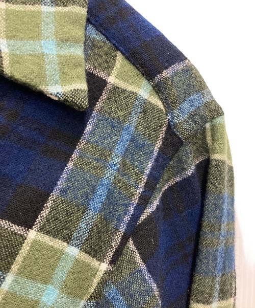 PENDLETON（ペンドルトン）PENDLETON (ペンドルトン) 60's チェックボードシャツ ネイビー×グリーン サイズ:Ⅼの古着・服飾アイテム
