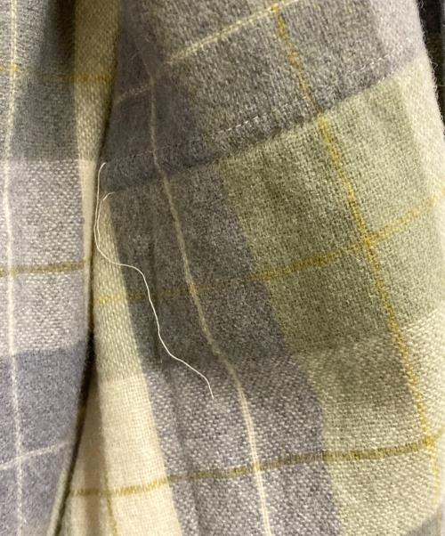 TOWN CRAFT（タウンクラフト）TOWN CRAFT (タウンクラフト) 60's チェックウールボードシャツ グレー×グリーン サイズ:16 1/2の古着・服飾アイテム