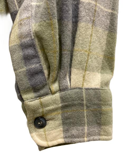 TOWN CRAFT（タウンクラフト）TOWN CRAFT (タウンクラフト) 60's チェックウールボードシャツ グレー×グリーン サイズ:16 1/2の古着・服飾アイテム