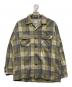 TOWN CRAFT（タウンクラフト）の古着「60's チェックウールボードシャツ」｜グレー×グリーン