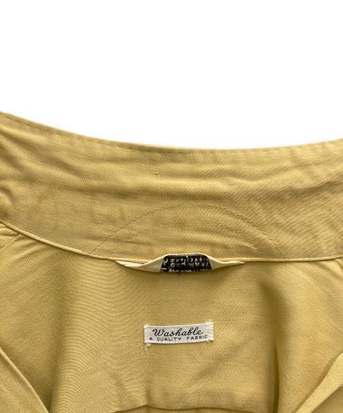 SPORTSMAN（スポーツマン）SPORTSMAN (スポーツマン) 60's オープンカラーレーヨンシャツ イエロー サイズ:Lの古着・服飾アイテム