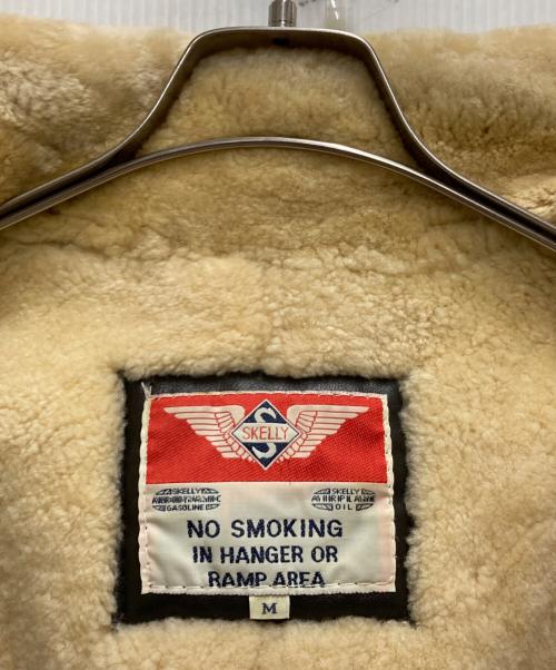 SKELLY（スケリー）SKELLY (スケリー) B-3型リアルムートンジャケット ブラウン サイズ:Ⅿの古着・服飾アイテム