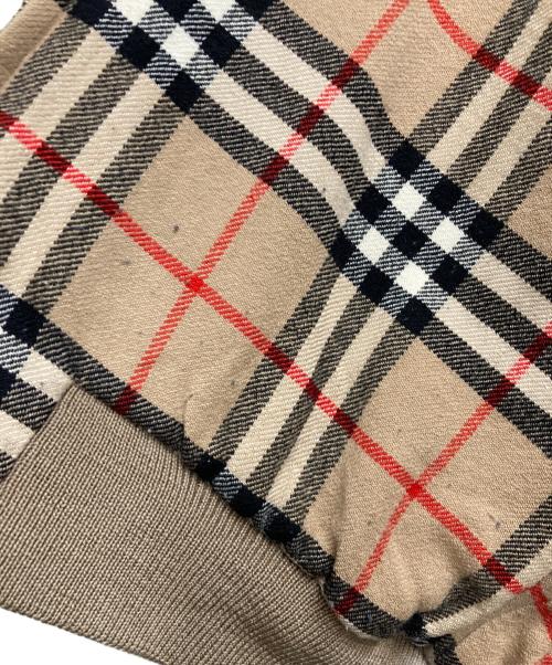 Burberry's（バーバリーズ）Burberry's (バーバリーズ) 裏地ノヴァチェック柄ジップアップウールブルゾン ベージュ サイズ:Ⅿの古着・服飾アイテム