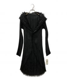 ISSEY MIYAKE FETE（イッセイミヤケフェット）の古着「ドラゴンウィスカー カーディガンジャケット」｜ブラック