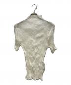 ISSEY MIYAKEイッセイミヤケ）の古着「プリーツカットソー」｜ホワイト