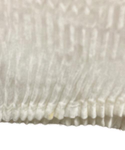 ISSEY MIYAKE（イッセイミヤケ）ISSEY MIYAKE (イッセイミヤケ) プリーツカットソー ホワイト サイズ:Mの古着・服飾アイテム