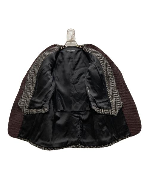DOLCE & GABBANA（ドルチェ＆ガッバーナ）DOLCE & GABBANA (ドルチェ＆ガッバーナ) ヘリンボーンジャケット グレー サイズ:38の古着・服飾アイテム