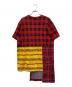COMME des GARCONS HOMME PLUS (コムデギャルソンオムプリュス) 20AW パッチワークTシャツ レッド サイズ:L：16000円