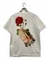 COMME des GARCONS HOMME PLUS (コムデギャルソンオムプリュス) バックプリント メッシュ 半袖Tシャツ ホワイト サイズ:L：10000円
