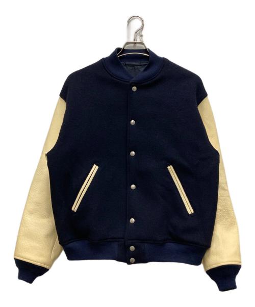 KAPTAIN SUNSHINE（キャプテンサンシャイン）KAPTAIN SUNSHINE (キャプテンサンシャイン) Award Jacket ネイビー×ベージュ サイズ:38の古着・服飾アイテム