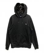 FRED PERRYフレッドペリー）の古着「Tipped Hooded Sweatshirt」｜ブラック