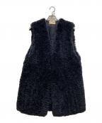 Curensologyカレンソロジー）の古着「シープライクファーベスト」｜ネイビー