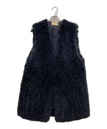 Curensology（カレンソロジー）の古着「シープライクファーベスト」｜ネイビー