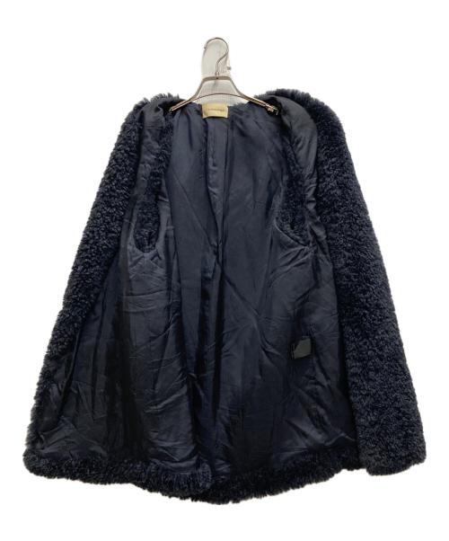 Curensology（カレンソロジー）Curensology (カレンソロジー) シープライクファーベスト ネイビー サイズ:Freeの古着・服飾アイテム