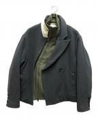 FACETASMファセッタズム）の古着「FLOWING LAYERED JACKET」｜グリーン×グレー