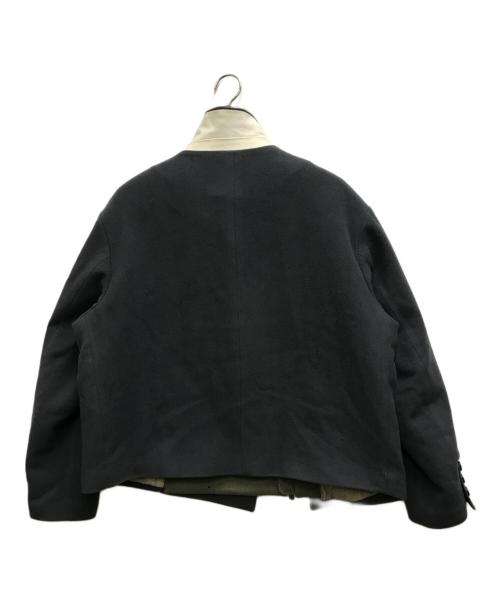 FACETASM（ファセッタズム）FACETASM (ファセッタズム) FLOWING LAYERED JACKET グリーン×グレー サイズ:3の古着・服飾アイテム