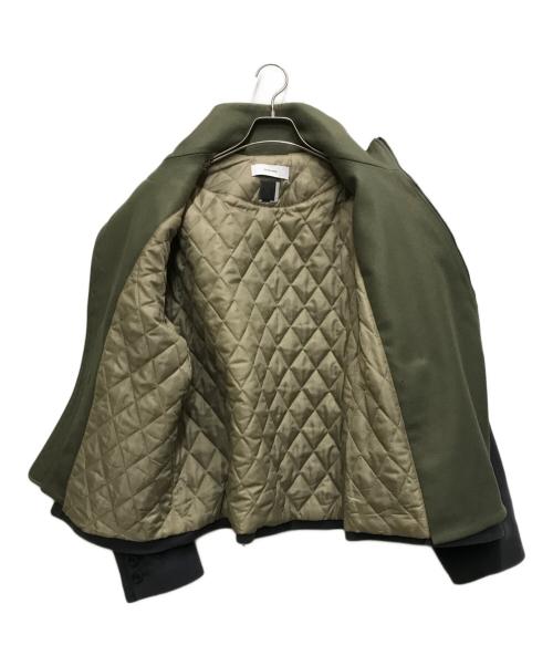 FACETASM（ファセッタズム）FACETASM (ファセッタズム) FLOWING LAYERED JACKET グリーン×グレー サイズ:3の古着・服飾アイテム