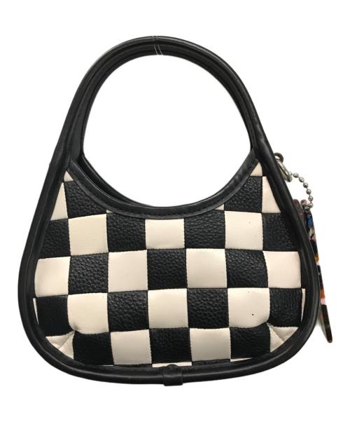 Coachtopia（コーチトピア）Coachtopia (コーチトピア) ミニ エルゴ バッグ/2WAYバッグ ブラック×ホワイトの古着・服飾アイテム