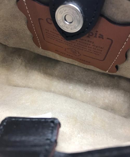 Coachtopia（コーチトピア）Coachtopia (コーチトピア) ミニ エルゴ バッグ/2WAYバッグ ブラック×ホワイトの古着・服飾アイテム