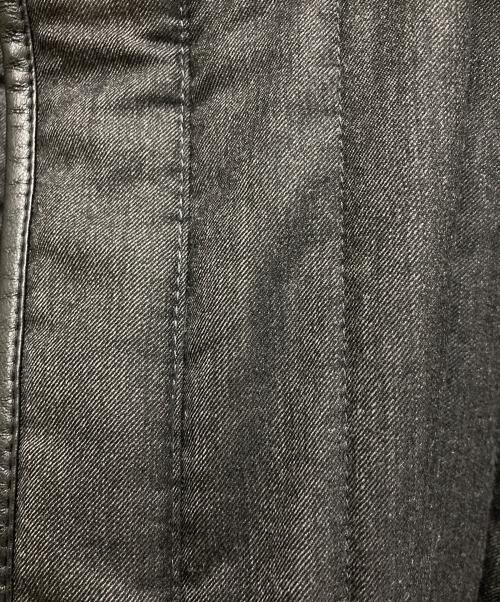 dunhill（ダンヒル）dunhill (ダンヒル) レザーパイピングキルティングカーコート ブラック サイズ:Sの古着・服飾アイテム