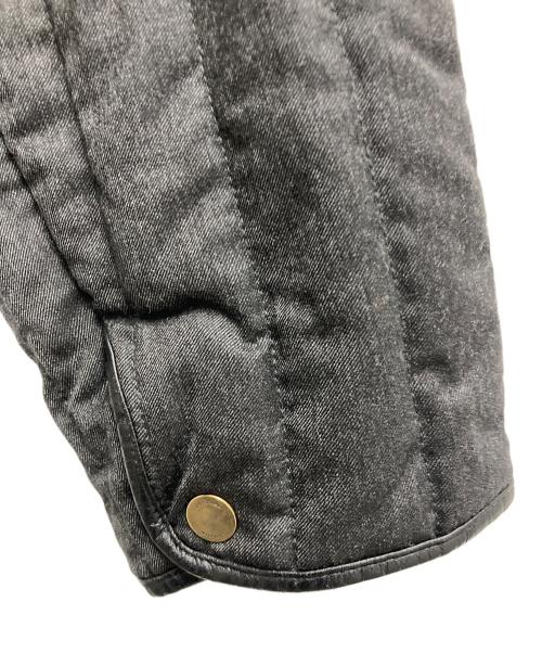 dunhill（ダンヒル）dunhill (ダンヒル) レザーパイピングキルティングカーコート ブラック サイズ:Sの古着・服飾アイテム