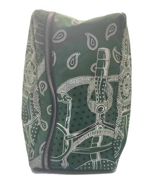 HERMES（エルメス）HERMES (エルメス) ウース・ドゥ・ヴォヤージュPM/トラベルケース グリーンの古着・服飾アイテム