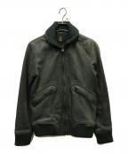 Hysteric Glamourヒステリックグラマー）の古着「レザージャケット」｜オリーブ