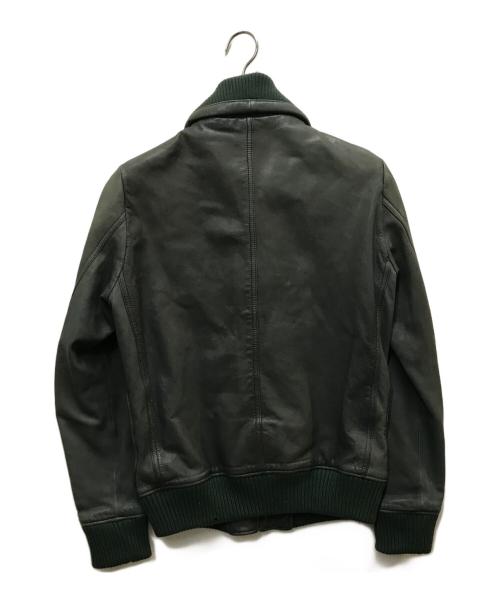 Hysteric Glamour（ヒステリックグラマー）Hysteric Glamour (ヒステリックグラマー) レザージャケット オリーブ サイズ:Mの古着・服飾アイテム